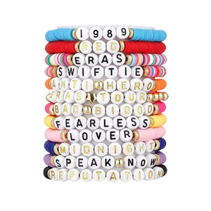 Pulsera de Letras Popular de Cerámica Suave Hecha a Mano con Estilo Europeo y Americano para Fans de SWIFTIE - Product Image 4
