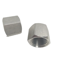 Écrou hexagonal en acier inoxydable 201 poli, accessoire pour tuyau tressé, raccord flexible, écrous de plomberie, CLASSE 4 1/2, filetage gauche