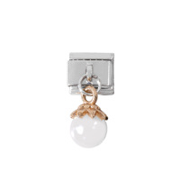 Bracelet modulaire italien personnalisable en acier inoxydable avec perles émaillées pour femme – Idéal comme cadeau