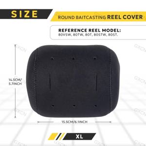 El estuche de carrete de tambor personalizable de neopreno <span class=keywords><strong>XXL</strong></span> ofrece una protección de durabilidad superior para su carrete de pesca con logotipo de tamaño personalizable - Product Image 4