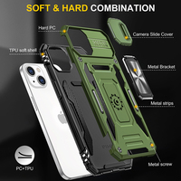 Nouvelle armure 360 degrés Rotation anneau en métal Anti-chute voiture béquille coque de téléphone pour Iphone 11 12 13 14 Pro Max 7 8 Plus