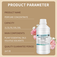 Parfum Essence de Rose Original Liquide Parfum Huile Essentielle d'Arômathérapie Liquide de Recharge Grand Baril Désodorisant Lot de 1 Litre