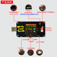 Module Buck-Boost XY-UDP USB à écran couleur, convertisseur réglable CV CC, entrée 5V, convertit en 9V 12V 24V, alimentation USB élévateur et abaisseur de tension