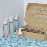 Bouteilles pulvérisatrices en verre dégradé de 500 ml avec gâchette, pour nettoyage domestique, spray d'ambiance, ensemble de parfums avec emballage personnalisé en boîte de 3 pièces