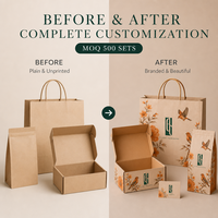 Kit d'emballage de café en PE recyclable avec valve, illustration vintage personnalisée, coffret cadeau de marque, pochettes personnalisées, sac à fond plat