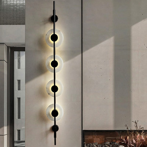 Natural Stone <b>Wall</b> Lamp Led Long Strip <b>Light</b> For Living Room Hotel Villa Decor - Product Image 2