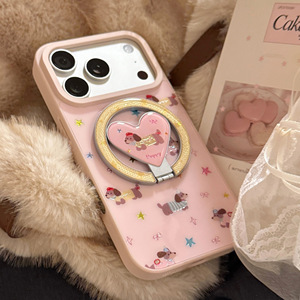 Funda con Diseño Lindo de Perro Salchicha Rosa para Apple <span class=keywords><strong>iPhone</strong></span> 17 <span class=keywords><strong>Pro</strong></span> Max, Funda con Soporte Magnético Dorado para <span class=keywords><strong>iPhone</strong></span> 14, <span class=keywords><strong>13</strong></span>, 16 y 15 - Product Image 5
