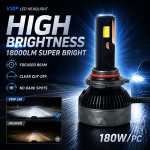 SFIDA V30P 180W 18000LM 12V Nuova Lampadina LED per Fari 6000K H4 H7 H11 9005 9006 5080 con Sei Tubi in Rame e Ventola - Product Image 3