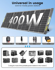 400W Portable Foldable Solar Panel Charger Compatible with 40V Solar Power Station <b>Generator</b> for RV <b>Camping</b> Household Use - Product Image 4