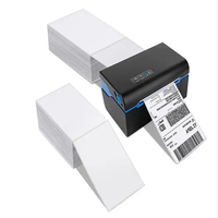 Label pengiriman kode batang termal 100mm * 150mm Printer untuk dukungan industri pengiriman logistik