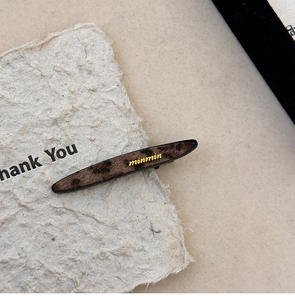 Pince à cheveux coréenne géométrique floquée irrégulière faite à la main en forme de coquille pour fille, pour franges latérales, type bec de canard, accessoires capillaires - Product Image 5