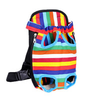 Sac à dos de transport avant pour chien réglable et écologique, avec fermeture éclair et motif imprimé, mains libres pour petits chiots, idéal pour la marche, le vélo et la randonnée