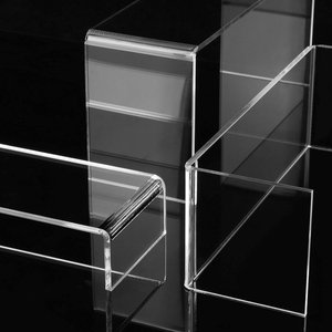 Juego de 6 Soportes de Exhibición Acrílicos Transparentes, Estante de Exhibición de 3 Niveles en Forma de Escalera para Perfumes, Cosméticos, Postres, Organizador para Minoristas - Product Image 6