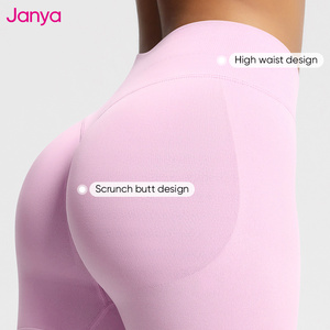 Completo Sportivo da Donna Janya con Collo all'Americana e Schiena Scoperta, Set da 3 Pezzi Altamente Elastico e Traspirante, Leggings da Yoga Senza Cuciture - Product Image 4