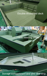 18ft New água salgada Side Console alumínio Jon barco desembarque artesanato com arco assento e caixas de armazenamento para venda - Product Image 3