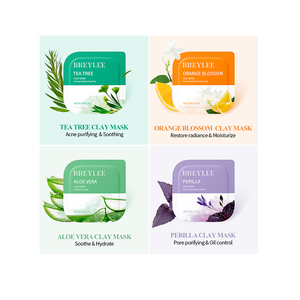 Masque facial en argile naturelle BREYLEE pour hydrater le visage, lutter contre l'acné, contrôler le sébum, réduire les pores et réparer la peau - Product Image 1