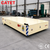 Chariot sans rail de 25 tonnes alimenté par batterie au lithium, chariot de transfert électrique à 4 roues télécommandé pour la logistique en usine en intérieur
