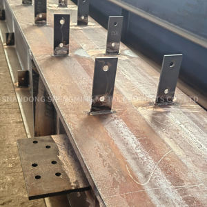 Structure en acier préfabriquée pour bâtiment commercial, poutre en H Q355B/Q235B, pour bureaux / chantiers, structure de charge lourde - Product Image 3