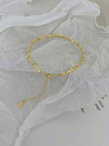 Dylam New Trendy Minimalist Design Women 925 Sterling Silver 18K Gold Plated <b>Beaded</b> <b>Bracelets</b> - Product Image 6
