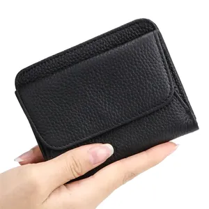 กระเป๋าสตางค์ AndoBag แบบสั้นสำหรับผู้หญิง หนังวัวแท้ พกพาสะดวก ใส่เหรียญได้ สไตล์ญี่ปุ่น กระเป๋าสตางค์แบบพับสองตอน ใส่บัตรได้ รุ่น 1485 - Product Image 6