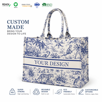 Sac fourre-tout en toile de coton écologique personnalisé à prix d'usine, sacs fourre-tout en toile de coton recyclables avec poignée durable