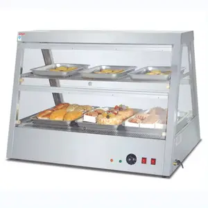 Yüksek kaliteli restoran mutfak ekipmanları sıcak gıda ekmek tavuk ekran sıcak kaliteli elektrikli sıcak gıda