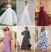 Liquidation de stock : Robes d'été décontractées et sexy pour femmes, vente en gros, mode 2026, vêtements d'occasion en vrac à prix réduits, envoi aléatoire