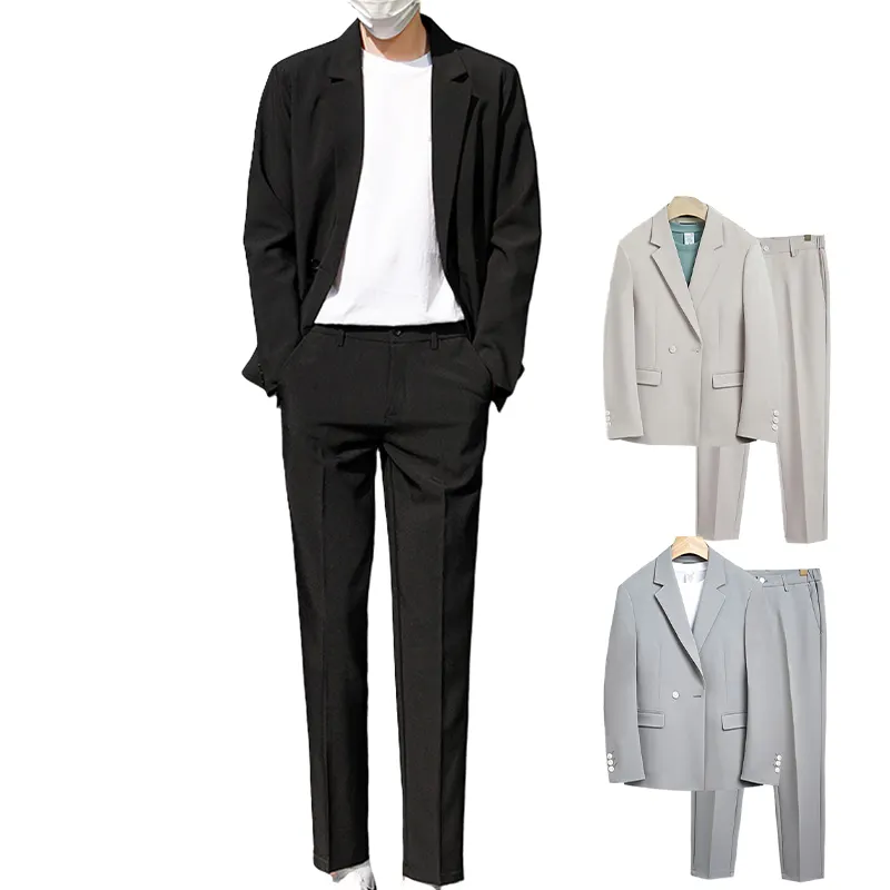 2022 Wholesale Cheap Men'S Suits Two Piece Set Blazer+Pants Men'S Business Suits Formal Suits For Men