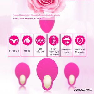 مواد طبية عالية الجودة عن بعد عشرة أوضاع الإناث سيليكون مدلك النساء الجنس اللباس الداخلي الهزاز يمكن ارتداؤها - Product Image 2