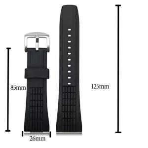 Upro 26mm Soft <b>Rubber</b> <b>Watch</b> Strap for Velatura SRH005 SPC007 Kinetic Men's Replacement Sport Band Goma Reloj Watchband - Product Image 2