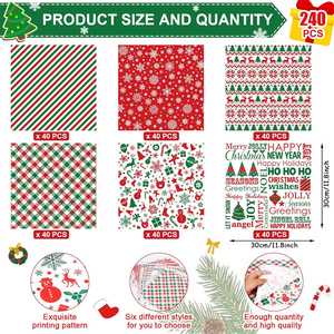 Giáng Sinh Sáp Giấy Khô Sáp Giấy Bánh Sandwich Bọc Giấy Tờ Thực Phẩm Không Thấm Nước Không Thấm Mỡ Thực Phẩm Giấy Tờ Giấy Cho Nhà Bếp Năm Mới - Product Image 2