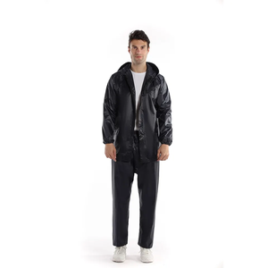 Wholesale Custom Lightweight Waterproof Windproof Polyester <strong>Nylon</strong> <strong>Raincoat</strong> for Hiking Farm Work Logo Decoration for Bikers - Product Image 2