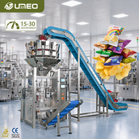 Machine d'emballage inclinée à 14 têtes 520D pour noix, snacks, bonbons, haricots, pâtes et granulés – Équipement d'emballage en sachet