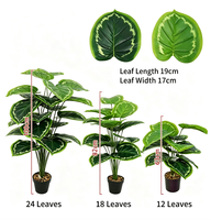 Plante Artificielle en Plastique Moderne Résistante aux UV, Ornement de Jardin au Sol, Décoration de Bureau et de Maison, Plantes Fauxes, Fleurs Artificielles