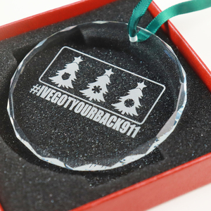 Adornos navideños de cristal transparente, adornos de Ángel grabados a mano para decoración Interior de árbol de Navidad - Product Image 6