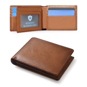 <b>Men's</b> Genuine Leather Tri-Fold <b>Wallet</b> <b>RFID</b> Blocking Light Weight Everyday Use - Product Image 1