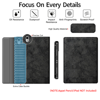 Étui clavier magnétique sans fil OEM&ODM en TPU et cuir PU, toucher doux, pour tablette iPad 10.9/10e génération 2022/11e génération 2025, léger