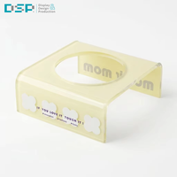 Support surélevé pour gamelles d'aliments et d'eau pour chiens et chats, avec base antidérapante, protection de cou inclinée en acrylique et tiroir de rangement, de l'usine DSP Vietnam