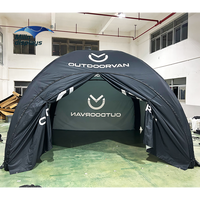 Tente de tuning de voiture de performance imprimée sur mesure tente à dôme gonflable gazebo de course de rallye pour le sport de moto en plein air
