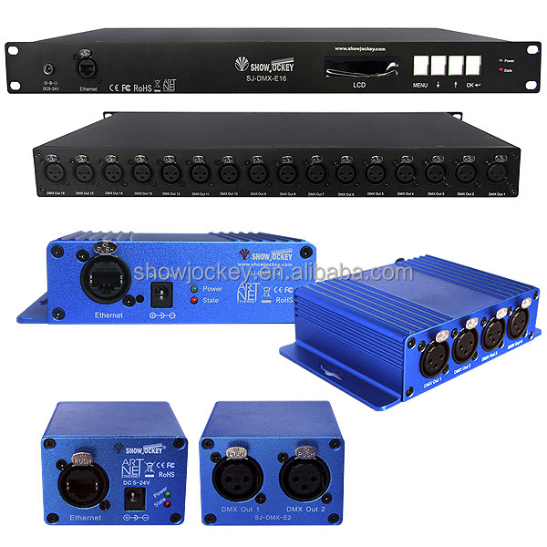 Artnet to DMX Convertor 2/4/8/16ports Artnet DMX Pixel Led Controller DJ Stage Events RGB Led Light Control Laser LED Par Light
