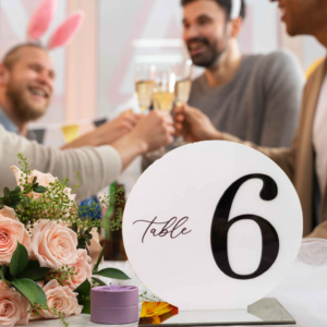 Acrylic Bảng số dấu hiệu trong suốt chỗ ngồi số dấu hiệu Cơ Sở Đảng & kỳ nghỉ Nguồn cung cấp đám cưới Acrylic bảng thẻ trang trí nội thất Nguồn cung cấp - Product Image 1