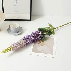 Flor Artificial de Delphinium de Tallo Único Hecha a Mano al por Mayor, Decoración para el Día de la Madre, Vestíbulo de <span class=keywords><strong>Hotel</strong></span>, Decoración Floral para el Hogar - Product Image 5