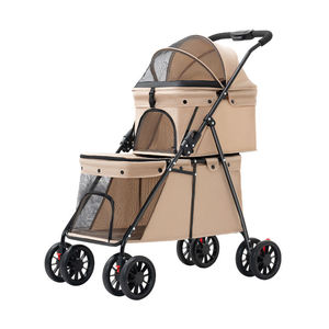 Cochecito de Lujo para Mascotas de 4 Ruedas con Cesta de Almacenamiento, Diseño Impermeable Fácil de Plegar, Nuevo Producto para Uso en Exteriores para Perros y Gatos, Oxford - Product Image 2
