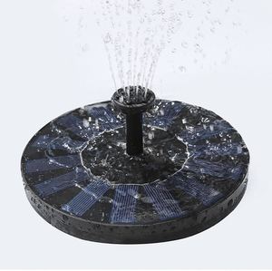 ปั๊มน้ำพุโซลาร์เซลล์กลางแจ้ง XiMan Black <span class=keywords><strong>Mini</strong></span> Float พร้อมไฟ LED วัสดุ ABS กันน้ำ เส้นผ่านศูนย์กลาง 12 นิ้ว สำหรับตกแต่งสวน - Product Image 4