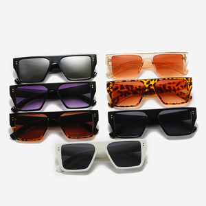 Thông số kỹ thuật khung đen phong cách người đàn ông thương hiệu tùy chỉnh kính sản xuất quá khổ lớn khung vuông Kính mát cho phụ nữ - Product Image 2