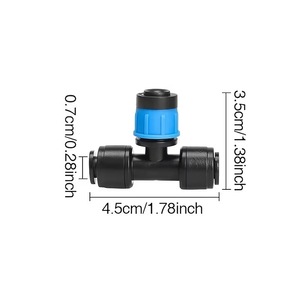 Kit de microirrigación de 1/2 pulgada con conexión rápida de PVC/PP, sistema de riego de jardín, juego de mangueras de goteo automático con boquilla ajustable - Product Image 5