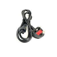 Cable de Alimentación con Enchufe del Reino Unido a C5, 1.2-1.8M |   Cable de Carga Rápida Estándar Británico de 3 Pines para Computadora/Impresora