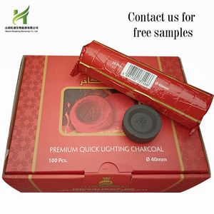 Carbón para Hookah Alpha de Alta Calidad de 40 mm, Proporciona una Larga Duración de Combustión, Calor Estable y <span class=keywords><strong>Humo</strong></span> Limpio - Product Image 1