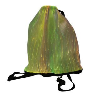 Hot Selling Fiber Optic LED Leuchtende Kordel zug Tasche Design Rucksack Tasche Party <span class=keywords><strong>Rave</strong></span> Club Bar Tragen Sie Krawatten klammern Krawatten halter Krawatten nadeln - Product Image 5