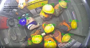 Cámara de Reconocimiento Automático de Personas en Ascensores de Obras de Construcción con IA 4G, Cámara de Seguridad con Reconocimiento de Cascos y Prevención de Sobrecarga - Product Image 2
